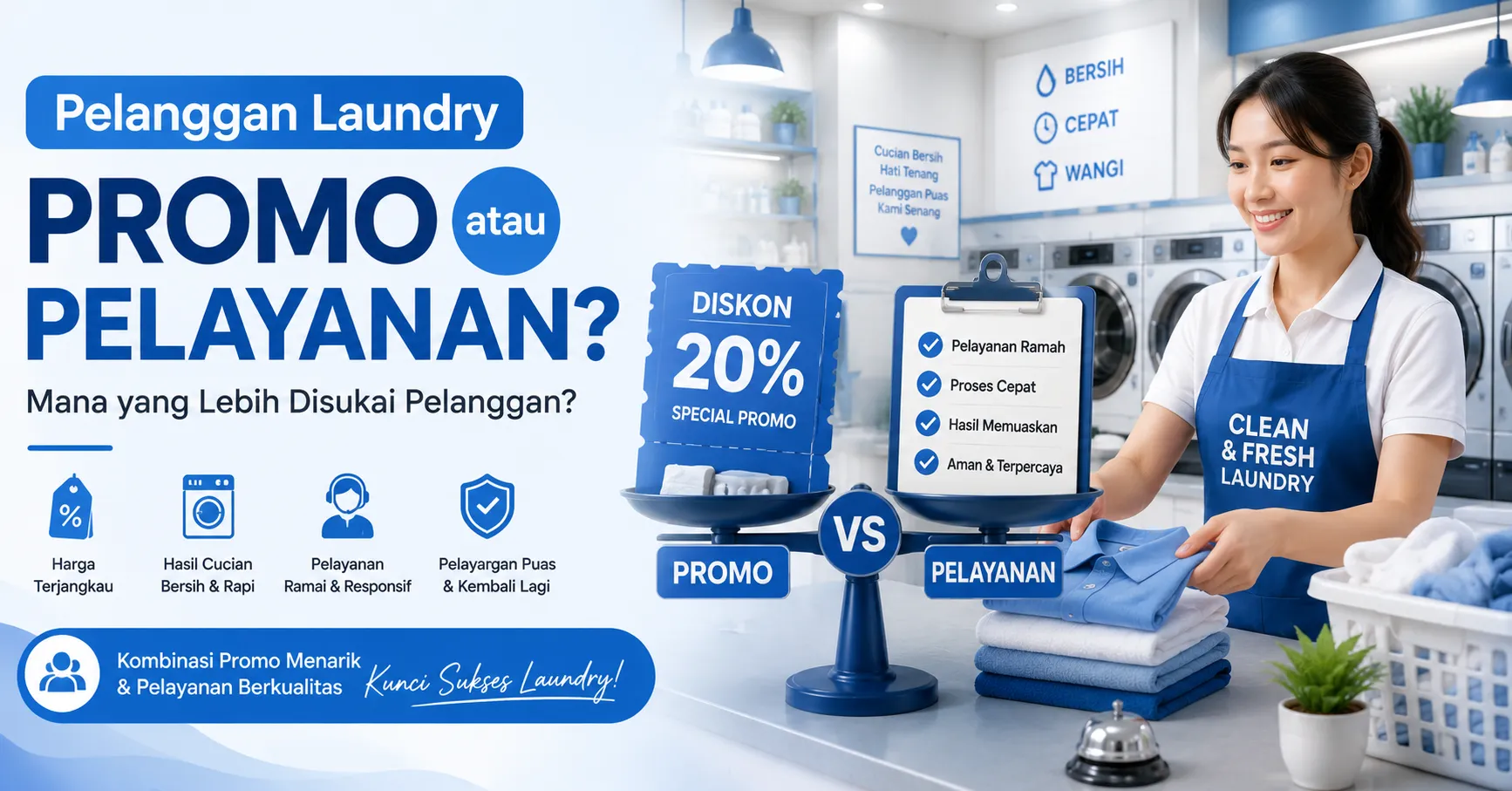 Pelanggan Laundry Lebih Suka Promo atau Pelayanan?